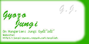 gyozo jungi business card